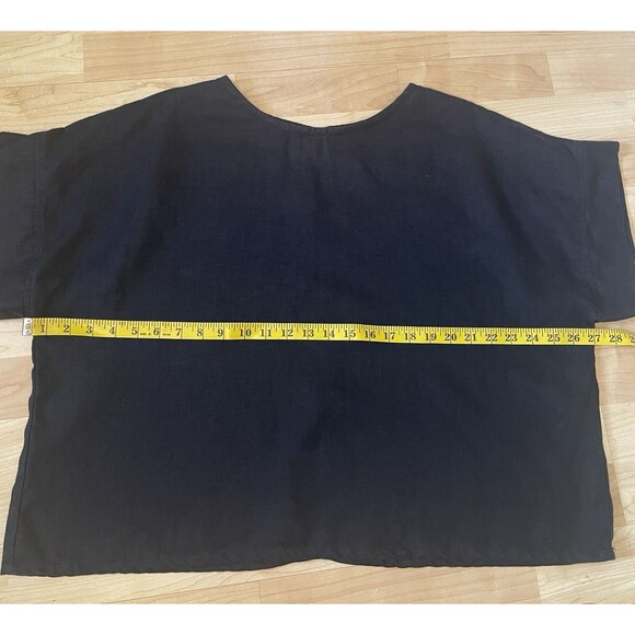 Elizabeth Suzann Set Georgia Tee Andy Trouser 100% Linen Size L/XL Black - Picture 7 of 14